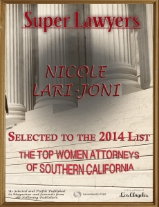 Super Lawyers 2014 Top Women Lawyers